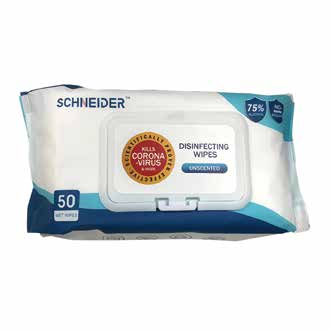 Alcohol Wipes - 50 Wipes