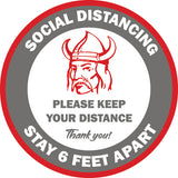 Custom Social Distancing Floor Decals (100 pieces)