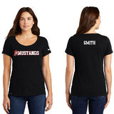 Mustangs Nike Ladies Dri-fit Tee Black