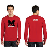 Long Sleeve Block M Red TShirt